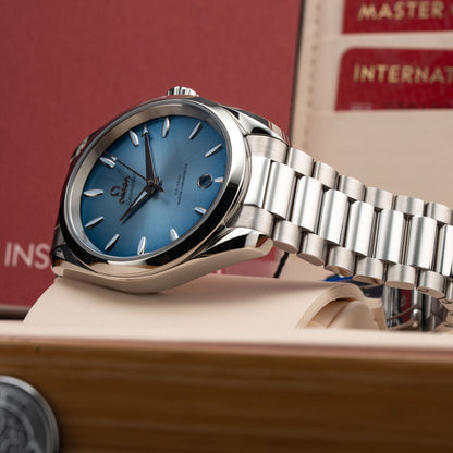 Omega 220.10.38.20.03.004 Seamaster Aqua Terra 150M Co-Axial Master Chronometer 38mm Summer Blue