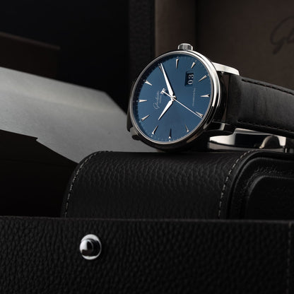Glashütte Original Senator Excellence Panorama Date Blue Dial 1-36-03-04-02-30