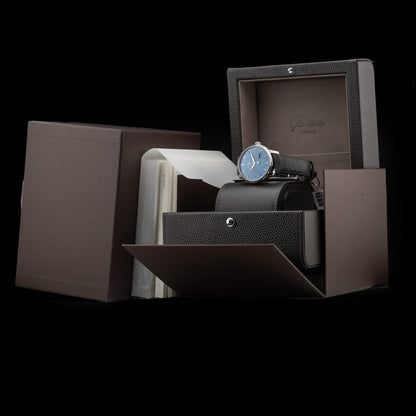 Glashütte Original Senator Excellence Panorama Date Blue Dial 1-36-03-04-02-30