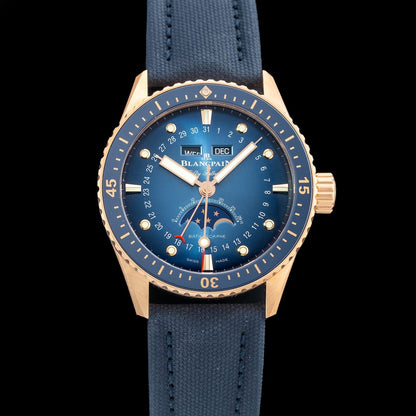 Blancpain Fifty Fathoms Bathyscaphe Complete Calendar Gold 5054 3640 O52A