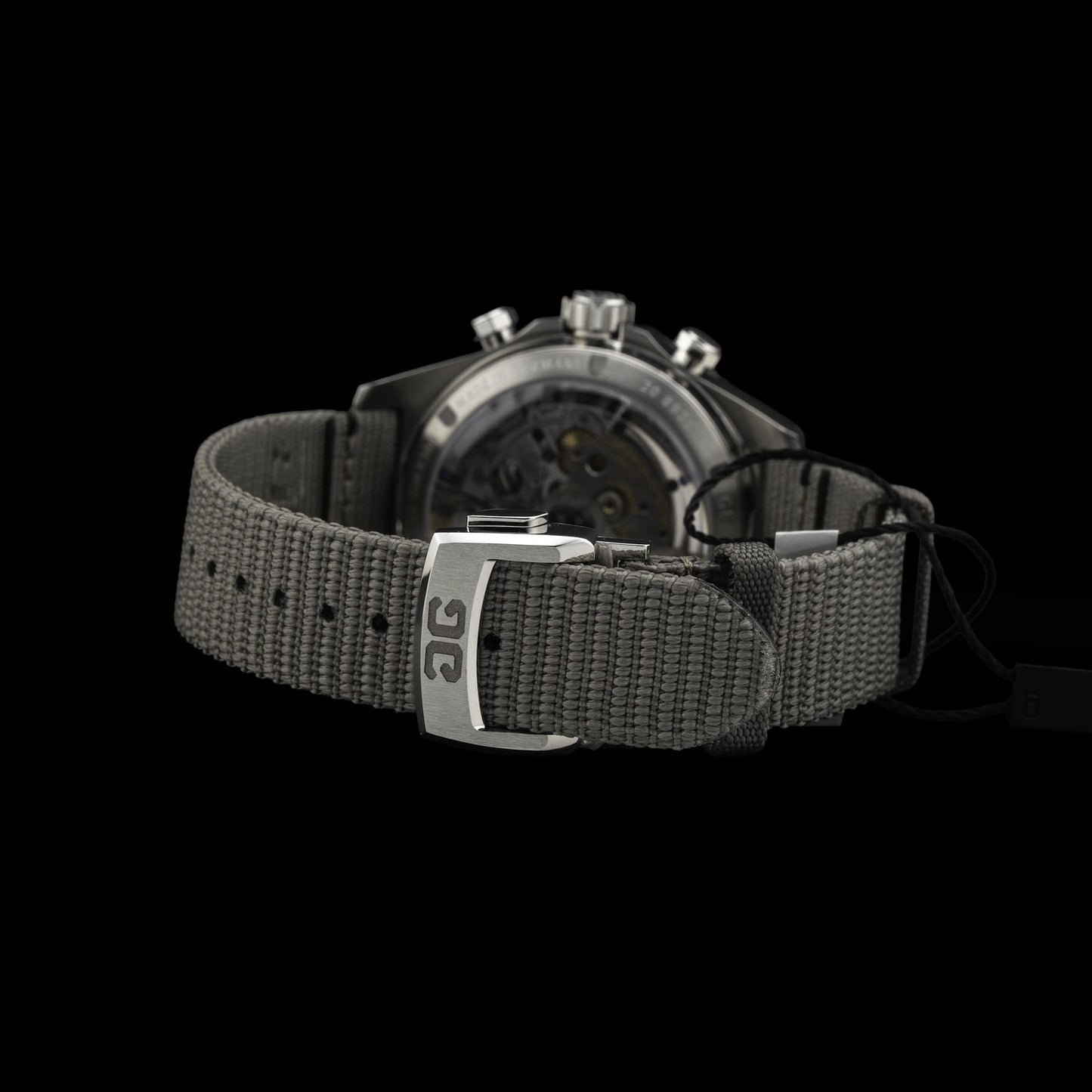 Glash\u00fctte Original SeaQ Chronograph Blue Dial on Grey Strap 1-37-23-02-81-34