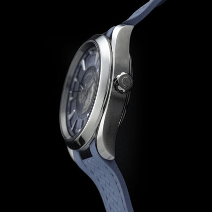 Omega 220.12.43.22.03.002 Seamaster Aqua Terra 150M Worldtimer Summer Blue on Strap