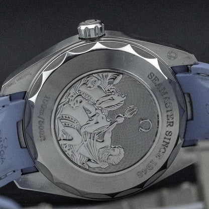 Omega 220.12.43.22.03.002 Seamaster Aqua Terra 150M Worldtimer Summer Blue on Strap