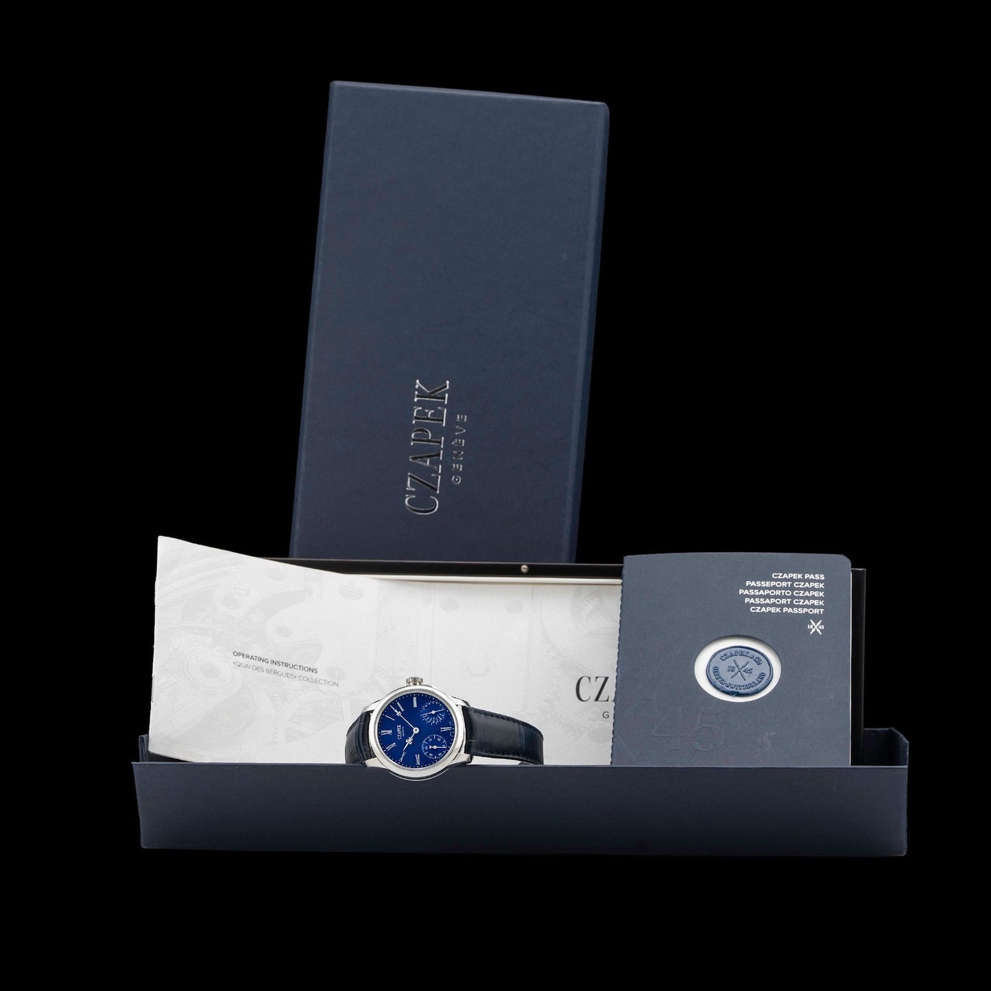 Czapek 1031 Quai Des Bergues Sapphire Blue S 38.5mm