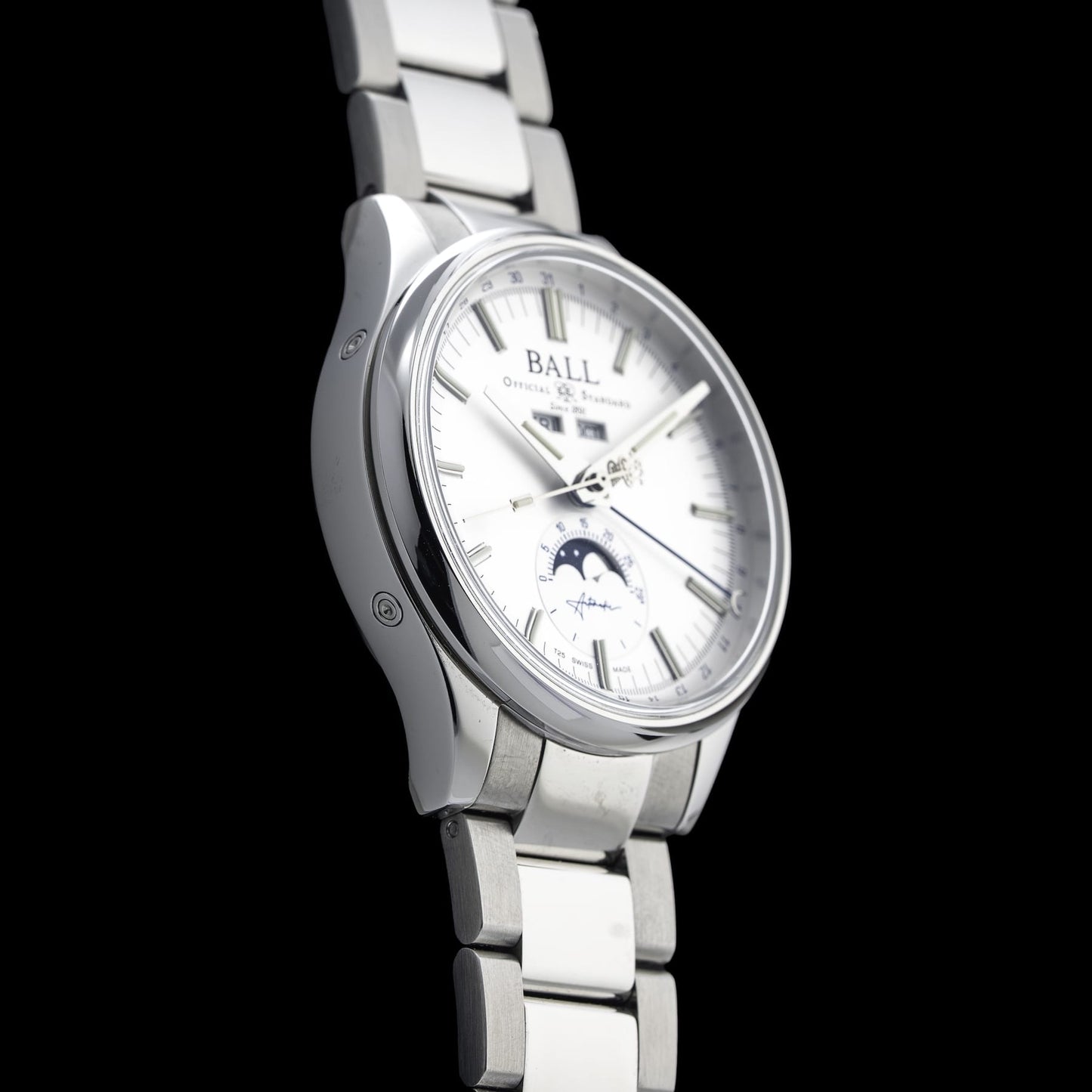 Ball Engineer II Moon Calendar Silver Dial NM3016C-S1J-SL