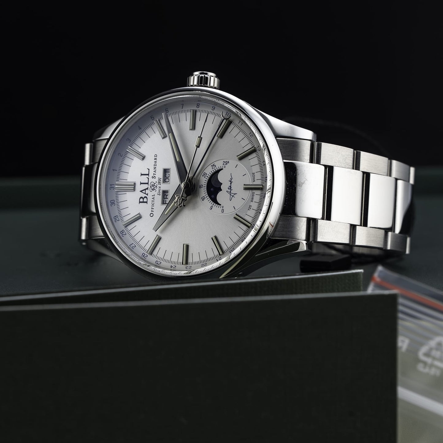 Ball Engineer II Moon Calendar Silver Dial NM3016C-S1J-SL