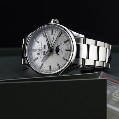 Ball Engineer II Moon Calendar Silver Dial NM3016C-S1J-SL