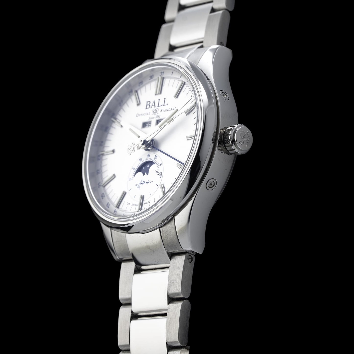 Ball Engineer II Moon Calendar Silver Dial NM3016C-S1J-SL