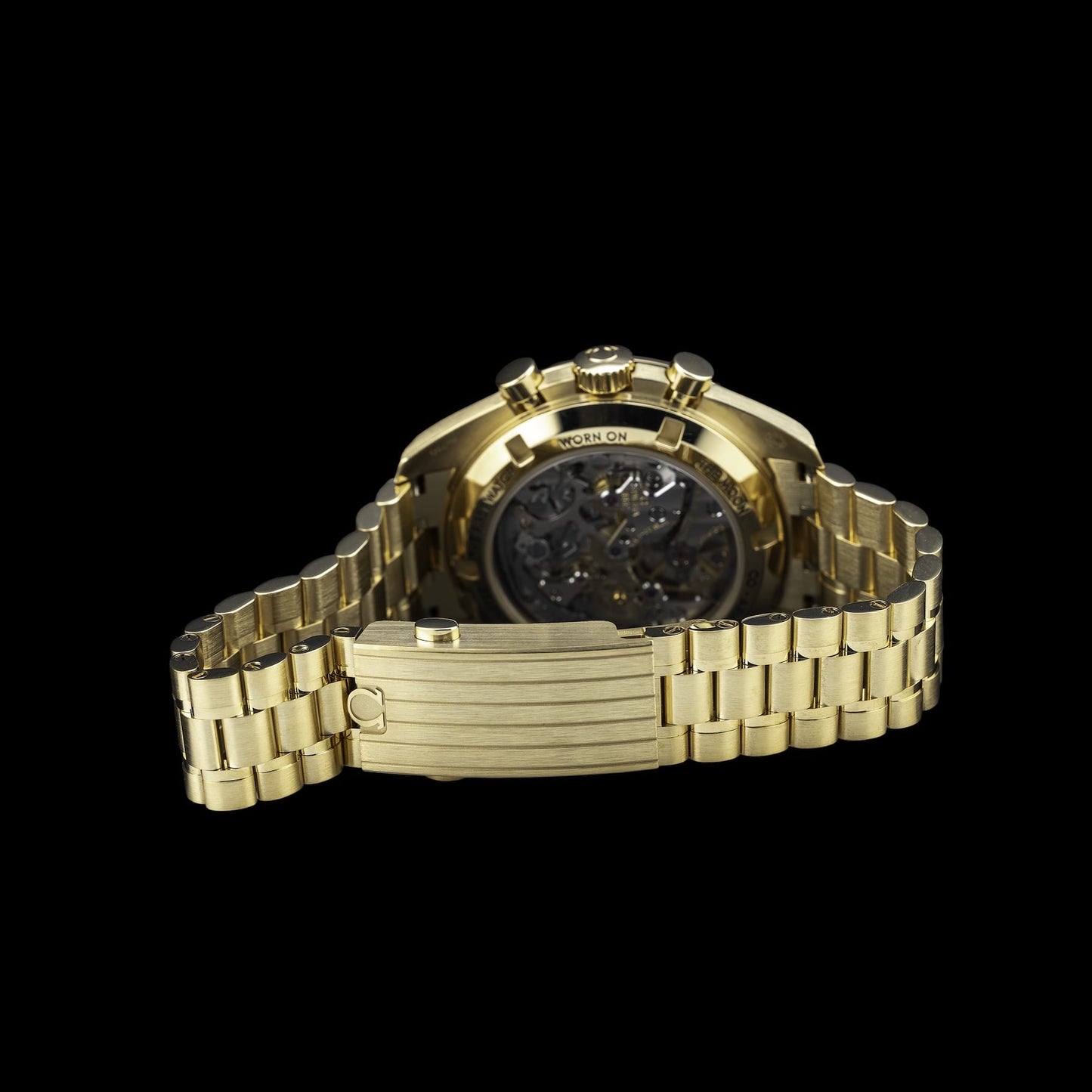 Omega 310.60.42.50.10.001 Speedmaster 18K Yellow Gold Green Dial