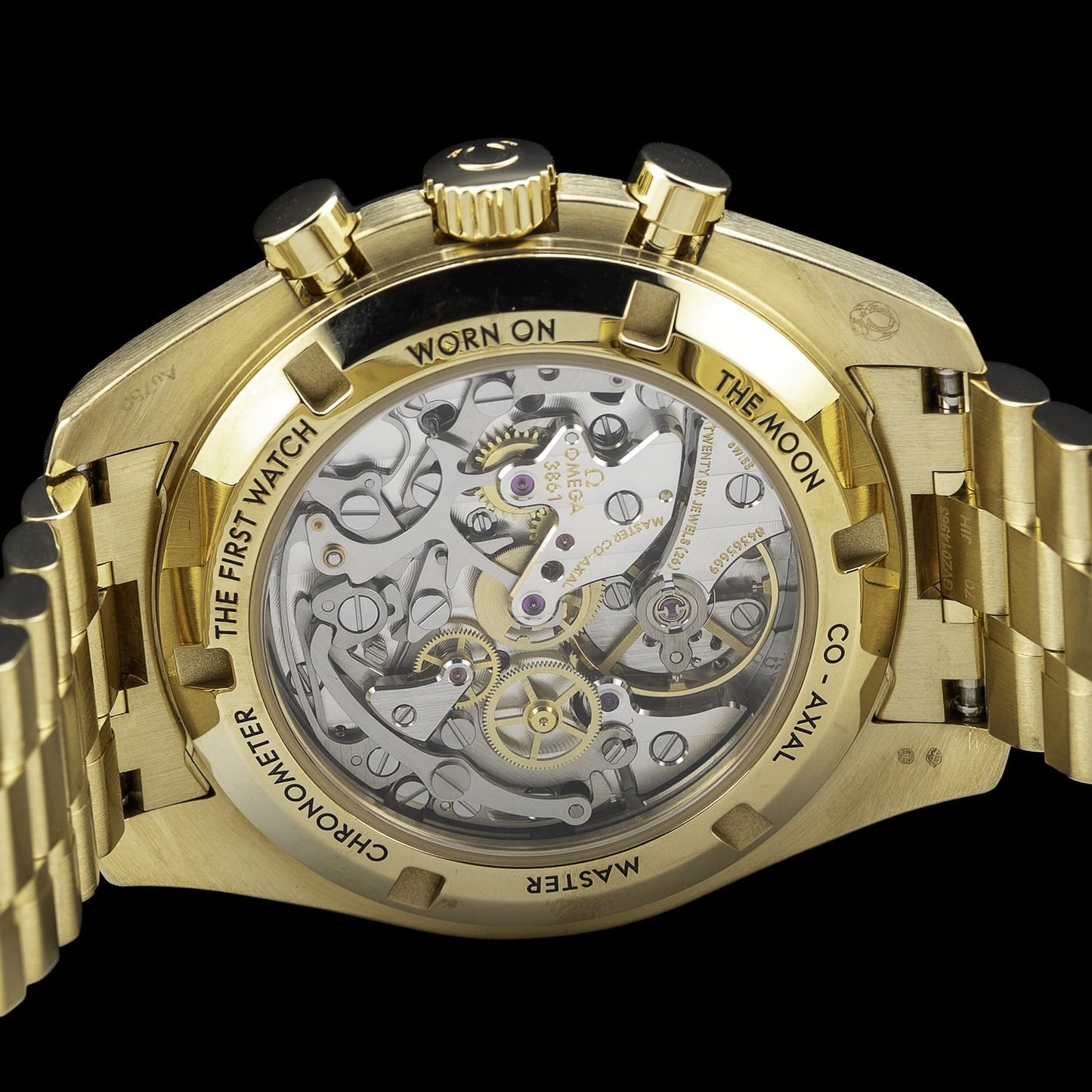 Omega 310.60.42.50.10.001 Speedmaster 18K Yellow Gold Green Dial