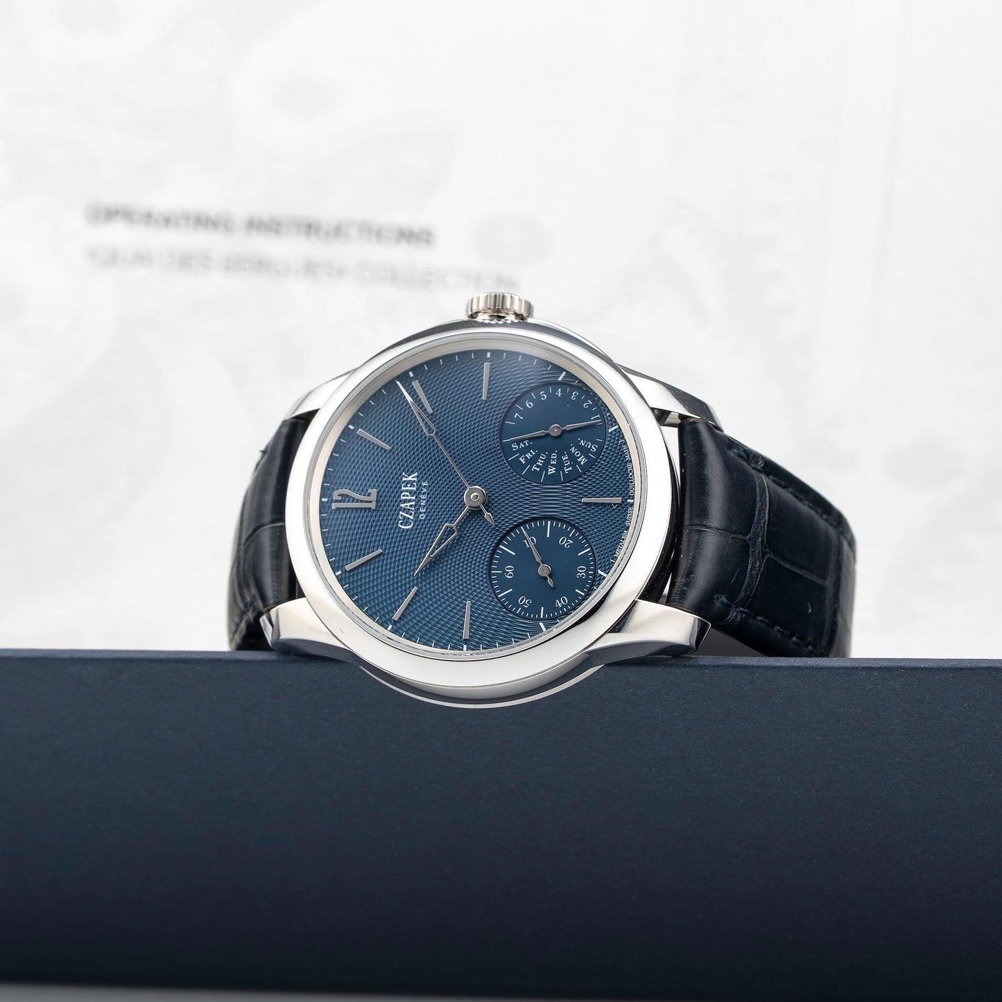 Czapek Quai Des Bergues Aqua Blue S