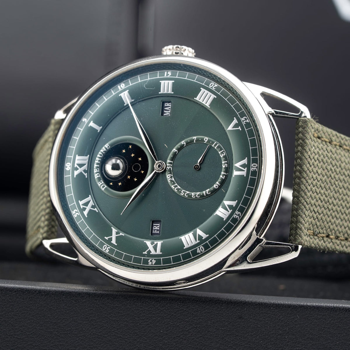 De Bethune Perpetual Calendar Green Dial Titanium DB25QPATIS4
