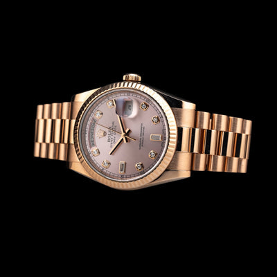 Rolex Oyster Perpetual Day-Date 36 Pink Diamond 118235