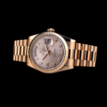 Rolex Oyster Perpetual Day-Date 36 Pink Diamond 118235