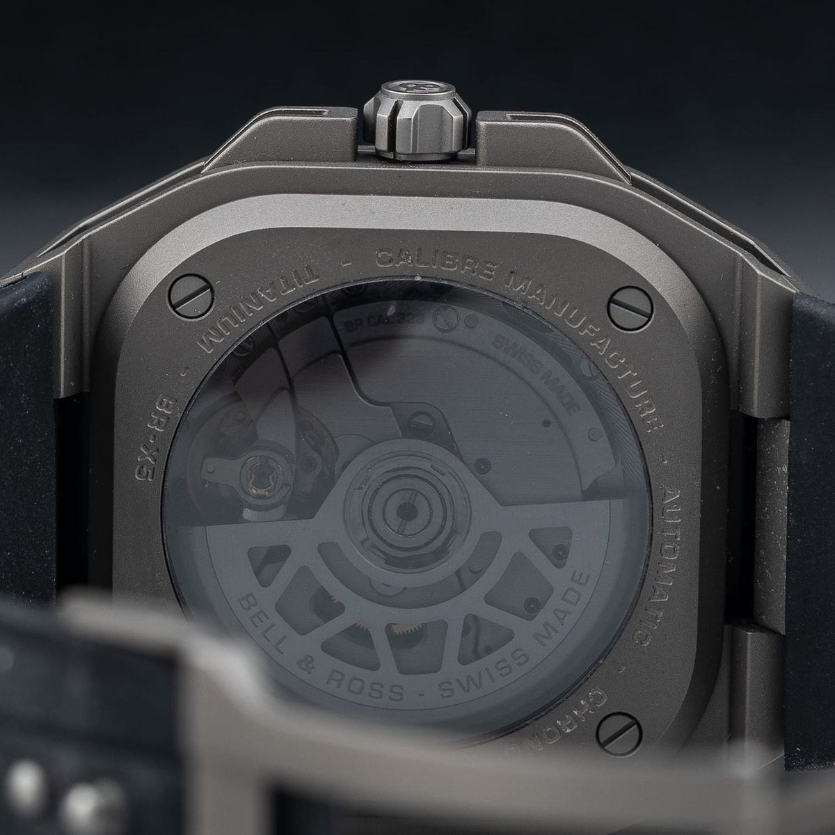 Bell & Ross BR-X5 Black Titanium on Strap BRX5R-BL-TI/SRB