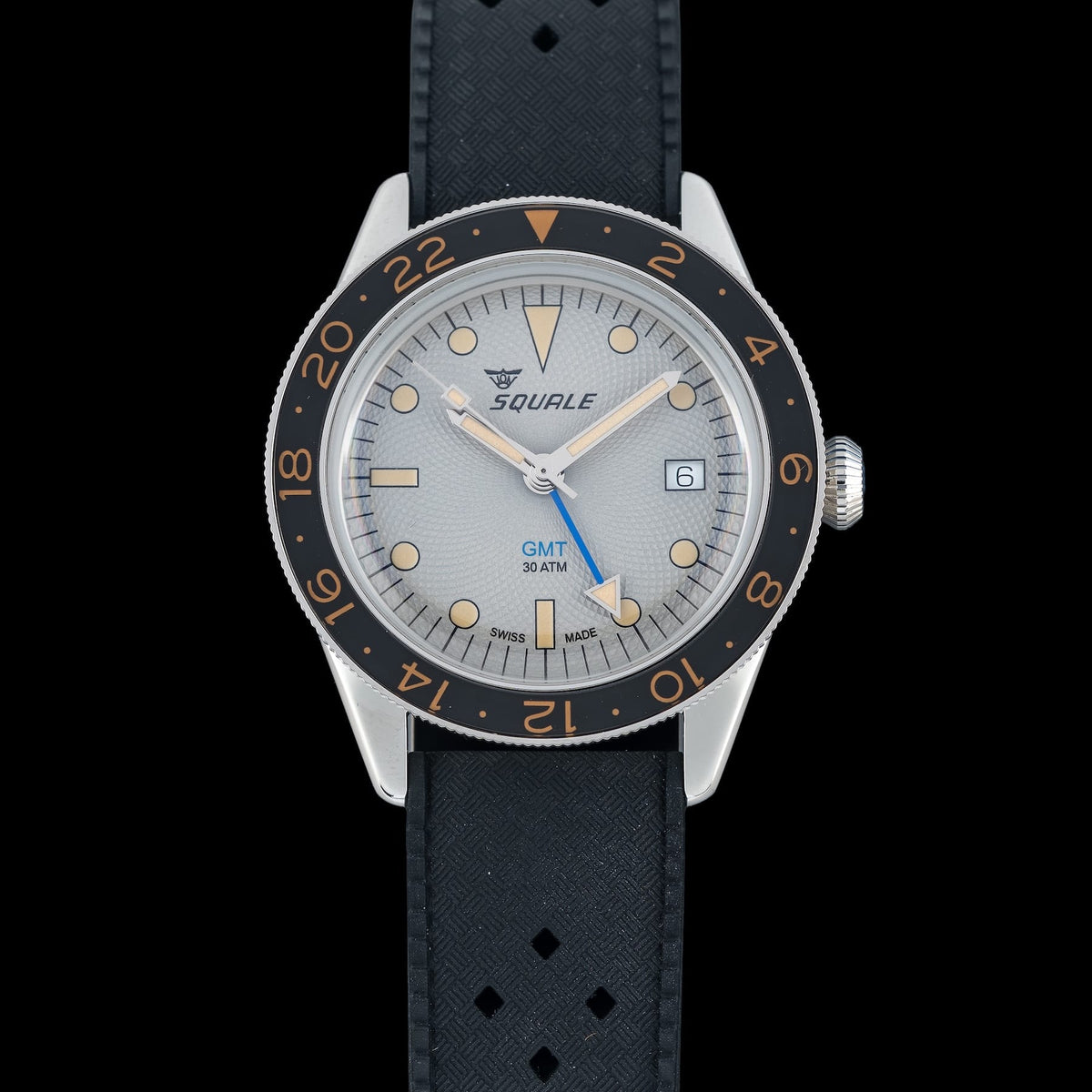 Squale SUB-39 GMT "Sharkbelly" Grey Guilloché U.S. Exclusive SUB-39ERG.HT