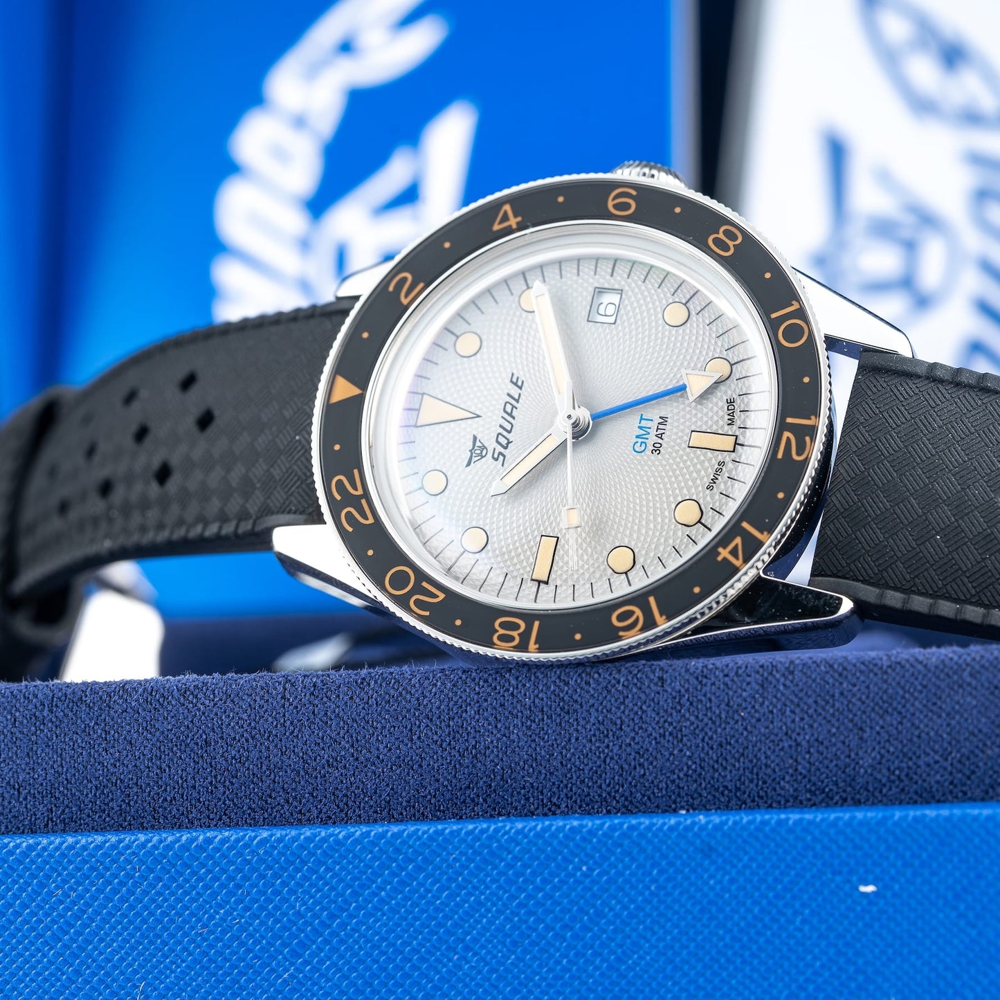 Squale SUB-39 GMT "Sharkbelly" Grey Guilloché U.S. Exclusive