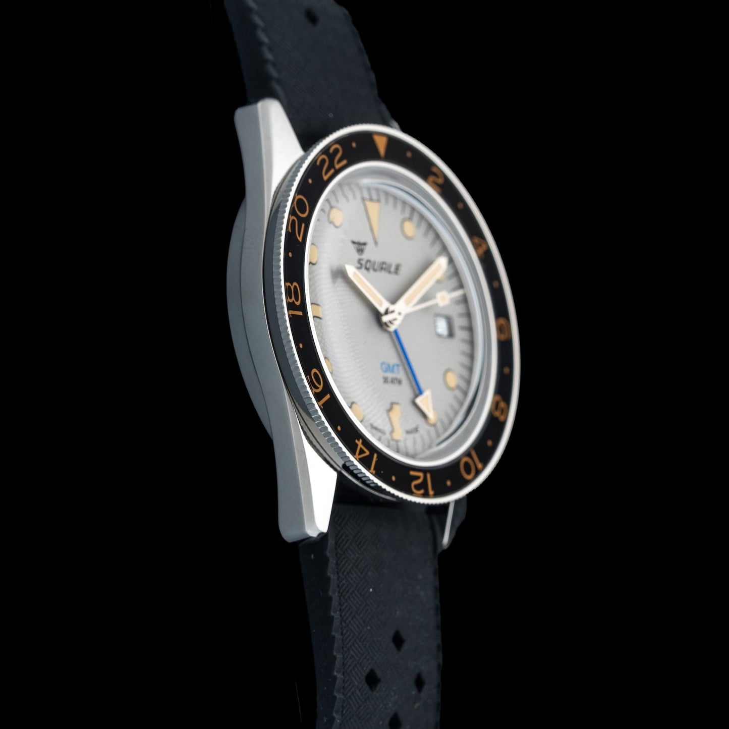 Squale SUB-39 GMT "Sharkbelly" Grey Guilloché U.S. Exclusive