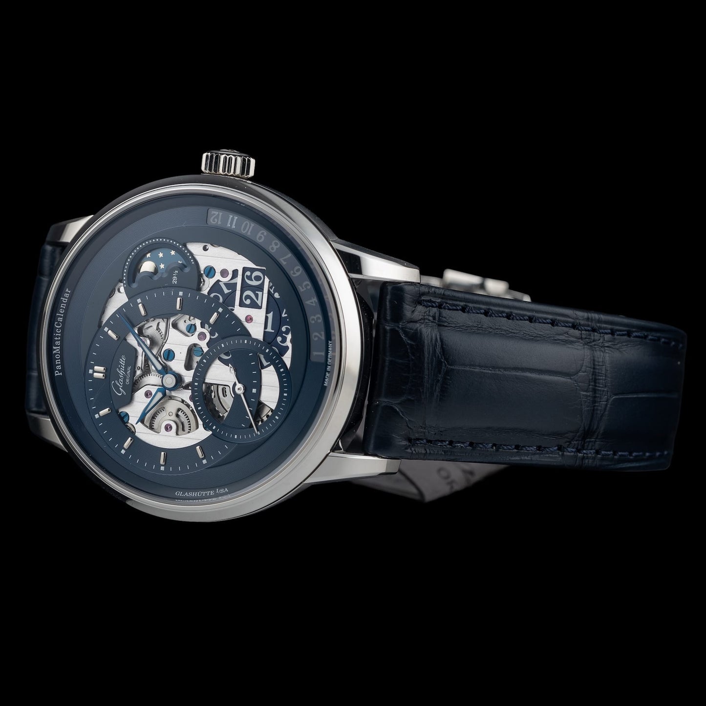 Glashütte Original 1-92-11-01-03-61 PanomaticCalendar on Leather Strap