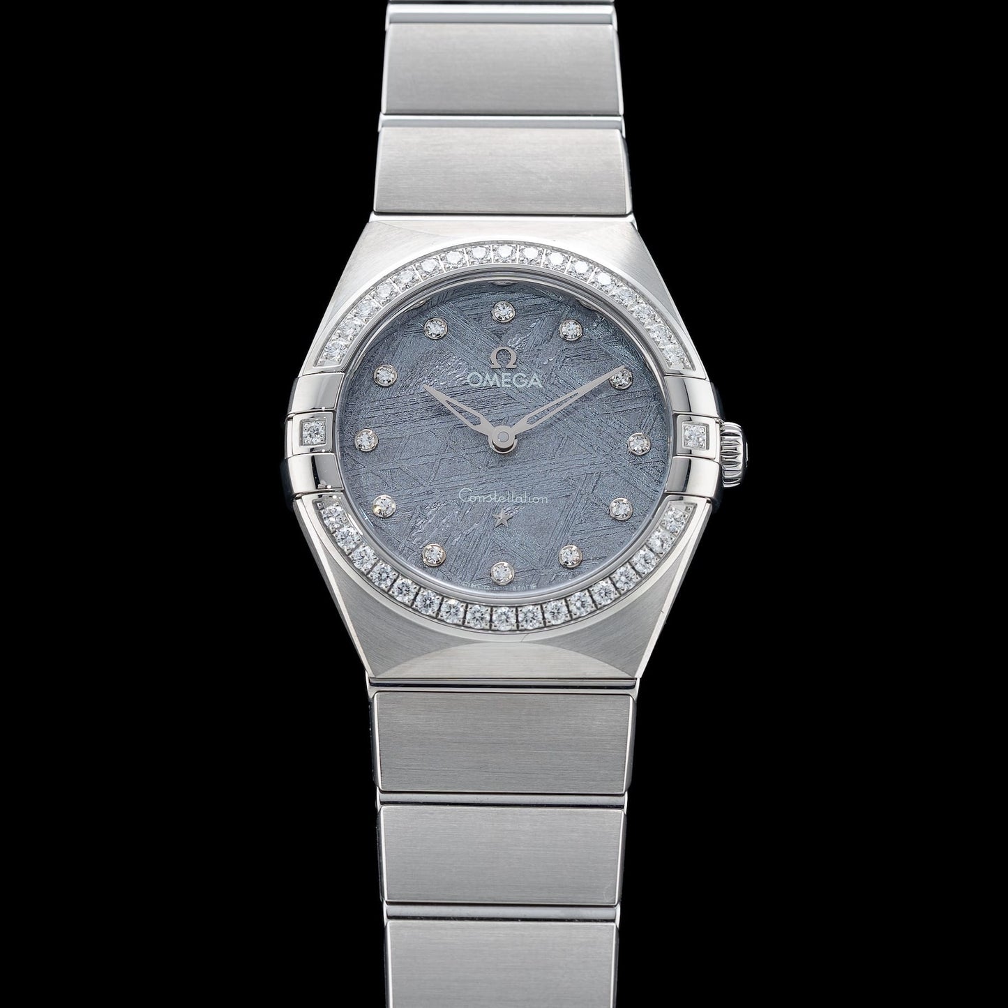 Omega 131.15.28.60.99.001 Constellation Meteorite Dial Steel and Diamonds 28mm