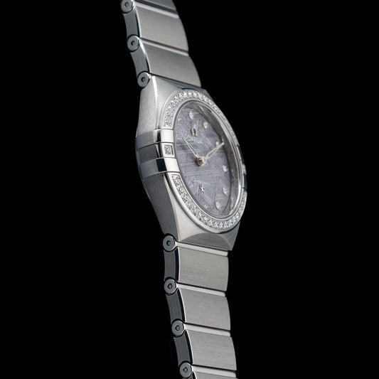 Omega 131.15.28.60.99.001 Constellation Meteorite Dial Steel and Diamonds 28mm