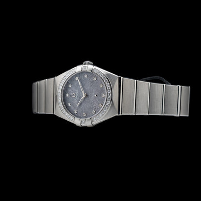 Omega 131.15.28.60.99.001 Constellation Meteorite Dial Steel and Diamonds 28mm