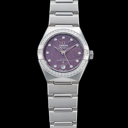 Omega 131.15.29.20.99.001 Constellation Meteorite Dial Steel and Diamonds 29mm