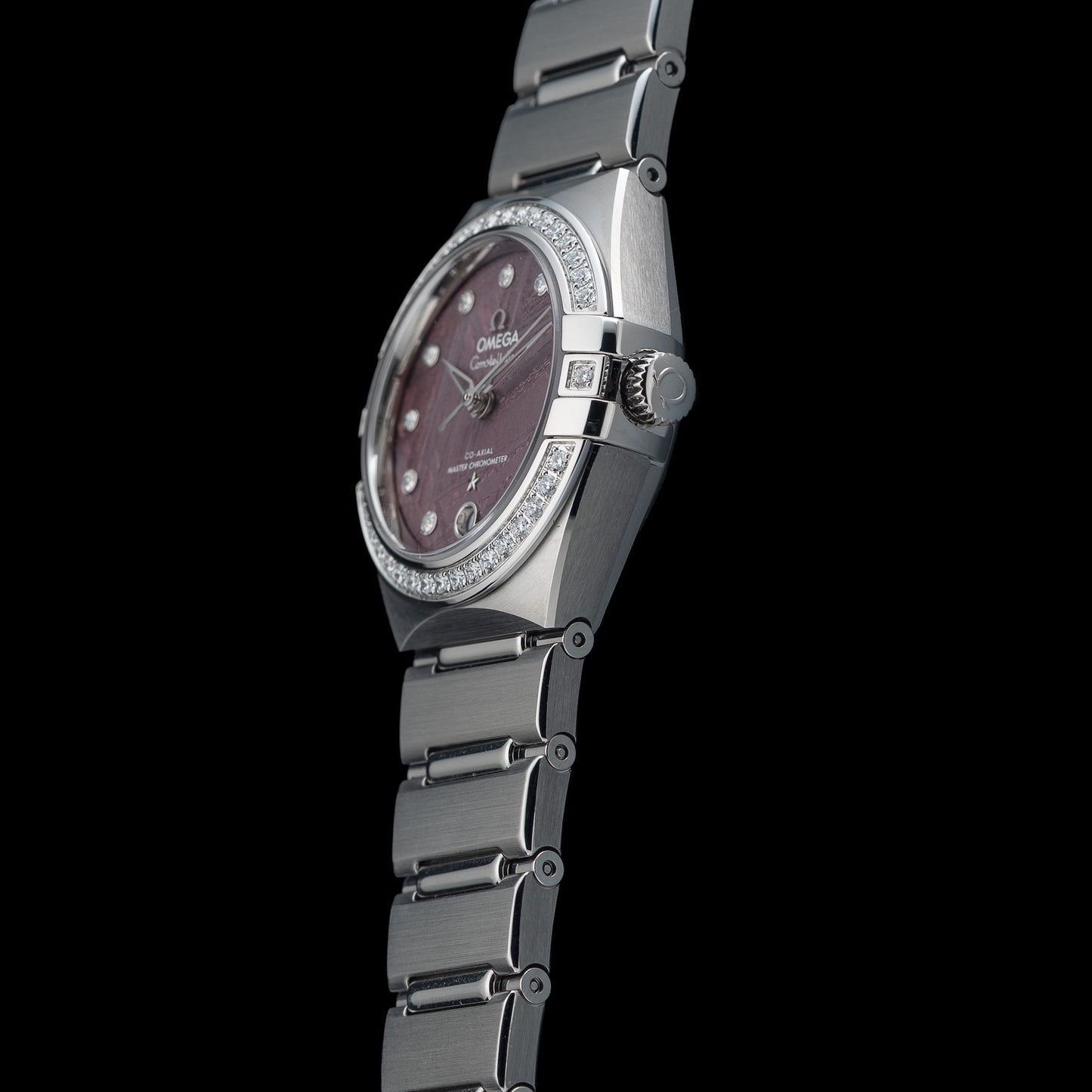 Omega 131.15.29.20.99.001 Constellation Meteorite Dial Steel and Diamonds 29mm