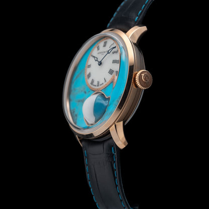 Arnold & Son Luna Magna Red Gold 5N Turquoise 1LMAR.T01A.C1322D