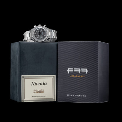 Nivada Grenchen F77 Chrono Mecaquartz Grey 38mm 68001Q77