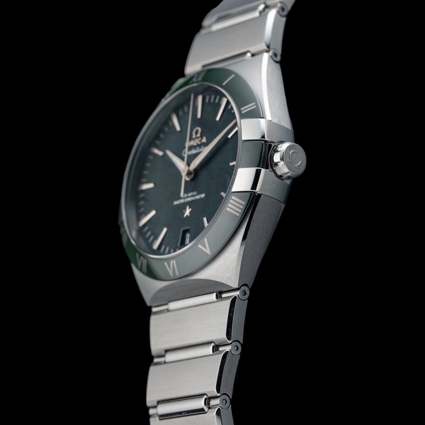 Omega 131.30.41.21.99.002 Constellation Meteorite Dial Steel on Steel 41mm
