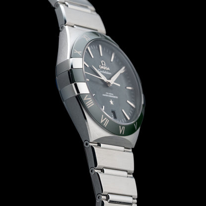 Omega 131.30.41.21.99.002 Constellation Meteorite Dial Steel on Steel 41mm
