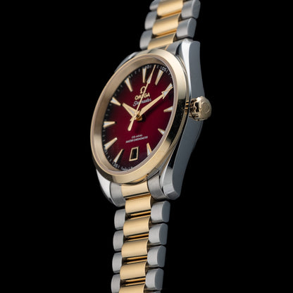 Omega 220.20.38.20.10.002 Seamaster Aqua Terra 150M Moonshine Gold on Bracelet