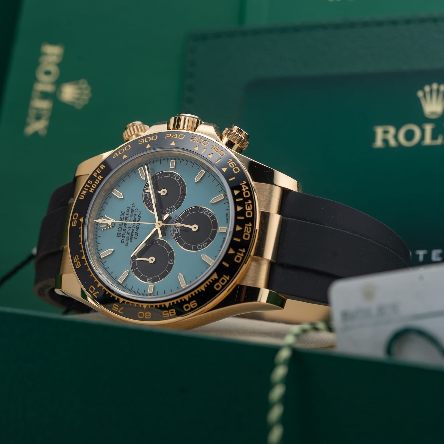 Rolex Gold Cosmograph Daytona Tiffany Dial M126518LN-0014