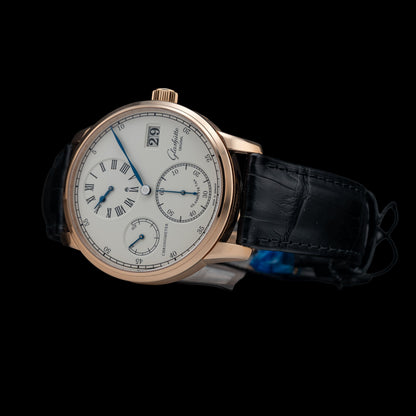 Glash\u00fctte Original Senator Chronometer Regulator Red Gold 1-58-04-04-05-04