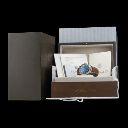 Hamilton H. Moser & Cie Heritage Centre Seconds Funky Blue 8200-1201
