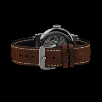 Hamilton H. Moser & Cie Heritage Centre Seconds Funky Blue 8200-1201