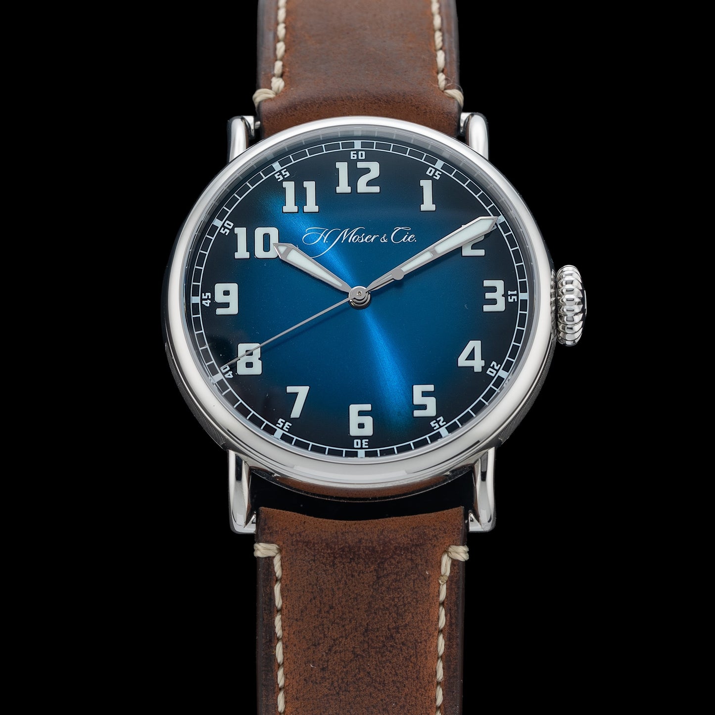 Hamilton H. Moser & Cie Heritage Centre Seconds Funky Blue 8200-1201