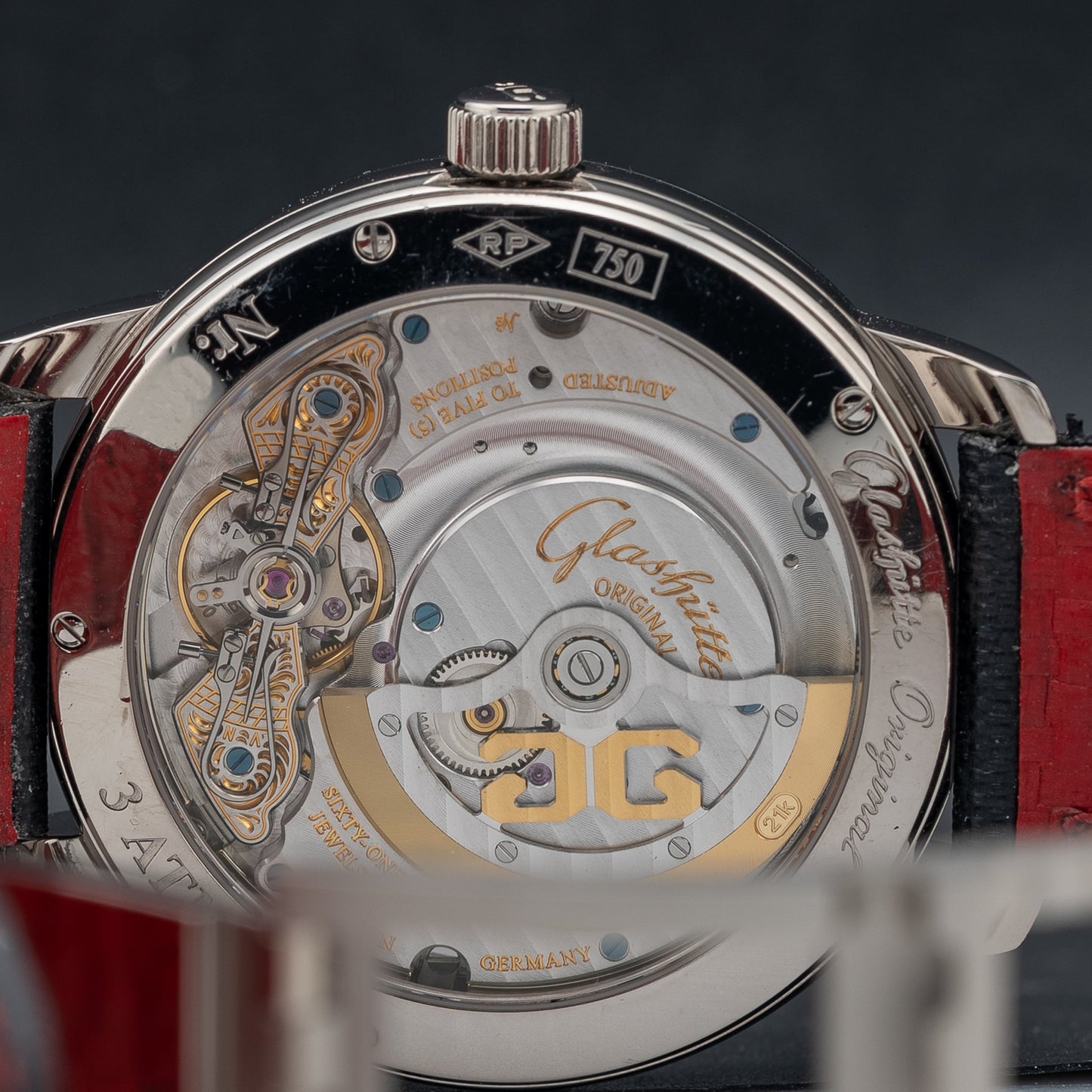 Glashütte Original Glashutte Original Panomatic Reserve Xl 18K White Gold Black Dial 1-90-03-34-14-03