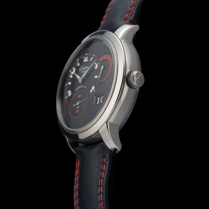 Glashütte Original Glashutte Original Panomatic Reserve Xl 18K White Gold Black Dial 1-90-03-34-14-03