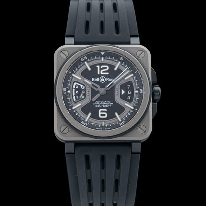 Bell & Ross Black Titanium On Rubber Strap BRX3R-BL-TI/SRB