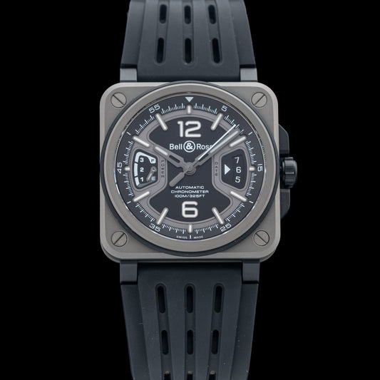 Bell & Ross Black Titanium On Rubber Strap BRX3R-BL-TI/SRB