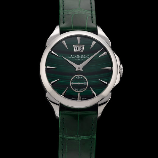 Jacob & Co. Palatial Classic Malachite on Strap PC400.10.AA.AC.ABALA