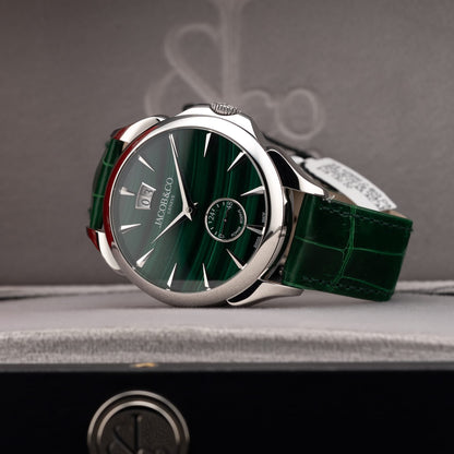 Jacob & Co. Palatial Classic Malachite on Strap PC400.10.AA.AC.ABALA