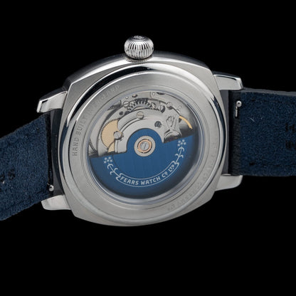 Fears Brunswick 40.5 Jump Hour Coral On Buffalo Leather Strap BS240500A114047