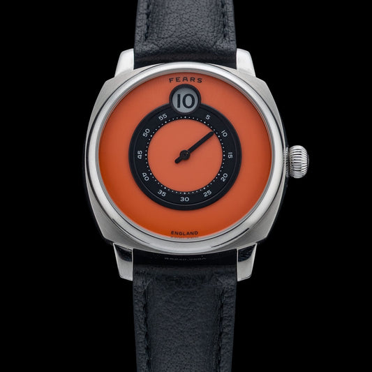 Fears Brunswick 40.5 Jump Hour Coral On Buffalo Leather Strap BS240.500A.114.047