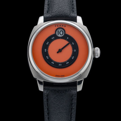 Fears Brunswick 40.5 Jump Hour Coral On Buffalo Leather Strap BS240500A114047