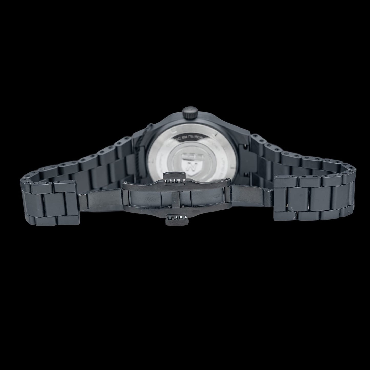Nivada Grenchen F77 Black Ceramic Lapis Lazuli on Bracelet 68022A77