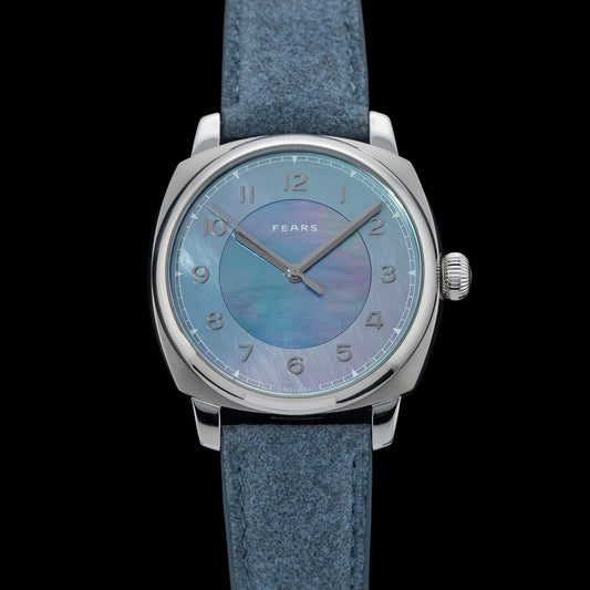 Fears BS24000A.008.093 Brunswick 40 'Aurora' Mother of Pearl on Alcantara Strap