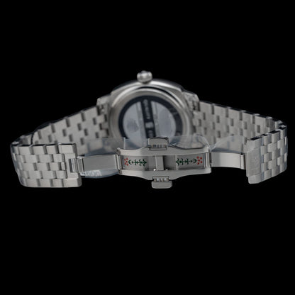 Fears BS240.500A.114.002 Brunswick 40.5 Jump Hour Coral on Stainless Steel Bracelet